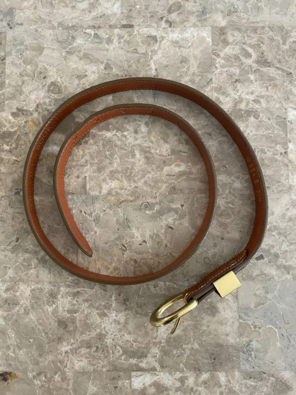 Vintage, Dooney & Bourke Pebbled Leather Belt